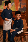 Baju Melayu Kids Majestic Bespoke Fit - Dark Navy