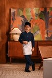 Baju Melayu Kids Majestic Bespoke Fit - Dark Navy