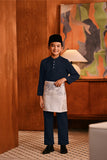 Baju Melayu Kids Majestic Bespoke Fit - Dark Navy