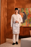 Baju Melayu Teluk Belanga Modern Smart Fit - Off White