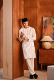 Baju Melayu Teluk Belanga Modern Smart Fit - Off White