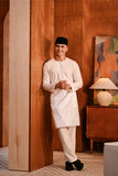 Baju Melayu Teluk Belanga Modern Smart Fit - Off White