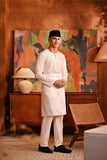 Baju Melayu Teluk Belanga Modern Smart Fit - Off White