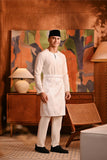 Baju Melayu Teluk Belanga Modern Smart Fit - Off White