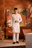 Baju Melayu Teluk Belanga Modern Smart Fit - Off White