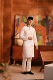 Baju Melayu Teluk Belanga Modern Smart Fit - Off White