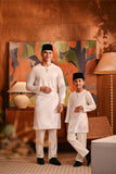 Baju Melayu Teluk Belanga Modern Smart Fit - Off White