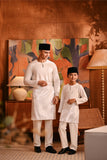 Baju Melayu Kids Teluk Belanga Modern Smart Fit - Off White