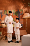 Baju Melayu Kids Teluk Belanga Modern Smart Fit - Off White