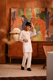 Baju Melayu Kids Teluk Belanga Modern Smart Fit - Off White