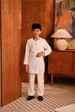 Baju Melayu Kids Teluk Belanga Modern Smart Fit - Off White