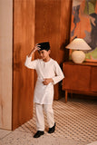 Baju Melayu Kids Teluk Belanga Modern Smart Fit - Off White