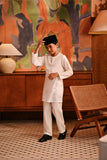 Baju Melayu Kids Teluk Belanga Modern Smart Fit - Off White