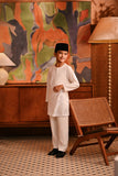 Baju Melayu Kids Teluk Belanga Modern Smart Fit - Off White