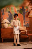 Baju Melayu Kids Teluk Belanga Modern Smart Fit - Safari