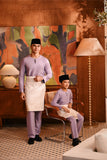 Baju Melayu Teluk Belanga Modern Smart Fit - Orchid Bloom