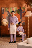 Baju Melayu Teluk Belanga Modern Smart Fit - Orchid Bloom