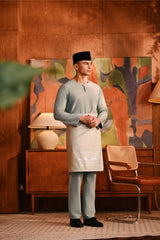 Baju Melayu Teluk Belanga Modern Smart Fit - Iceberg Green