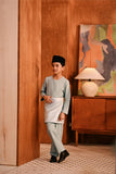 Baju Melayu Kids Teluk Belanga Modern Smart Fit - Iceberg Green