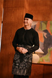 Baju Melayu Teluk Belanga Deluxe Smart Fit - Black