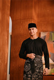 Baju Melayu Teluk Belanga Deluxe Smart Fit - Black