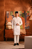 Baju Melayu Teluk Belanga Deluxe Smart Fit - Off White