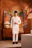 Baju Melayu Teluk Belanga Deluxe Smart Fit - Off White