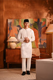 Baju Melayu Teluk Belanga Deluxe Smart Fit - Off White