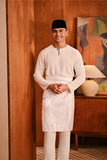 Baju Melayu Teluk Belanga Deluxe Smart Fit - Off White