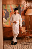 Baju Melayu Teluk Belanga Deluxe Smart Fit - Off White