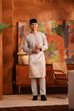 Baju Melayu Teluk Belanga Deluxe Smart Fit - Silver