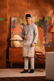 Baju Melayu Teluk Belanga Deluxe Smart Fit - Silver