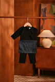 Baju Melayu Babies Teluk Belanga Modern Smart Fit - Black