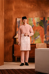 Baju Melayu Teluk Belanga Deluxe Smart Fit - Blush Pink