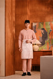 Baju Melayu Teluk Belanga Deluxe Smart Fit - Blush Pink