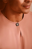 Baju Melayu Teluk Belanga Deluxe Smart Fit - Blush Pink