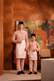 Baju Melayu Teluk Belanga Deluxe Smart Fit - Blush Pink