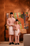 Baju Melayu Teluk Belanga Deluxe Smart Fit - Blush Pink