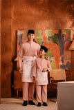 Baju Melayu Teluk Belanga Deluxe Smart Fit - Blush Pink