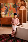 Baju Melayu Kids Teluk Belanga Deluxe Smart Fit - Blush Pink