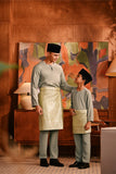 Baju Melayu Kids Teluk Belanga Deluxe Smart Fit - Desert Sage