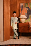 Baju Melayu Kids Teluk Belanga Deluxe Smart Fit - Desert Sage