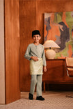 Baju Melayu Kids Teluk Belanga Deluxe Smart Fit - Desert Sage