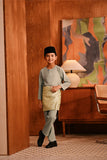 Baju Melayu Kids Teluk Belanga Deluxe Smart Fit - Desert Sage