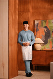 Baju Melayu Teluk Belanga Deluxe Smart Fit - Storm Blue