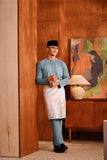 Baju Melayu Teluk Belanga Deluxe Smart Fit - Storm Blue