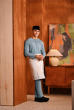 Baju Melayu Teluk Belanga Deluxe Smart Fit - Storm Blue