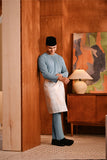 Baju Melayu Teluk Belanga Deluxe Smart Fit - Storm Blue