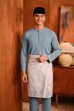 Baju Melayu Teluk Belanga Deluxe Smart Fit - Storm Blue