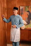 Baju Melayu Teluk Belanga Deluxe Smart Fit - Storm Blue